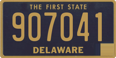 DE license plate 907041