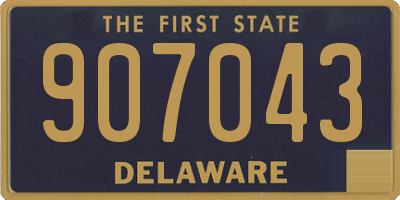 DE license plate 907043