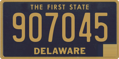 DE license plate 907045