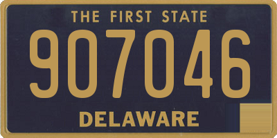 DE license plate 907046