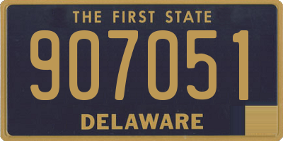 DE license plate 907051