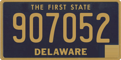 DE license plate 907052