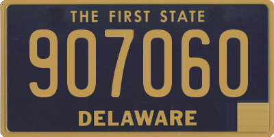 DE license plate 907060