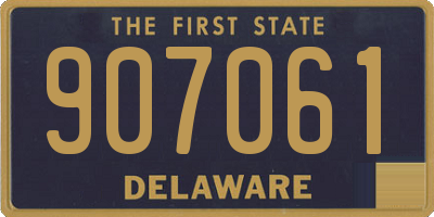 DE license plate 907061