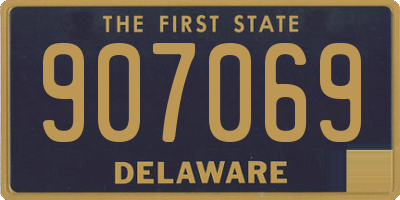 DE license plate 907069