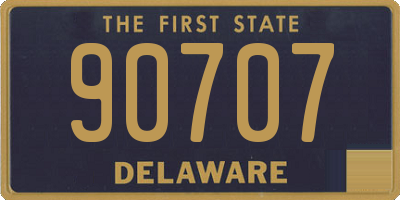 DE license plate 90707