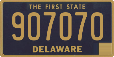 DE license plate 907070