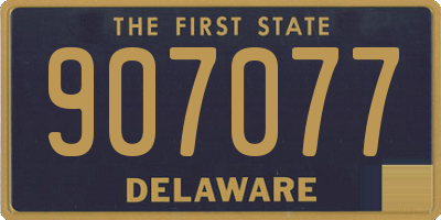 DE license plate 907077