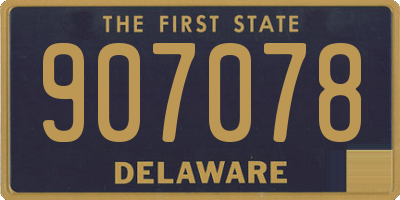 DE license plate 907078
