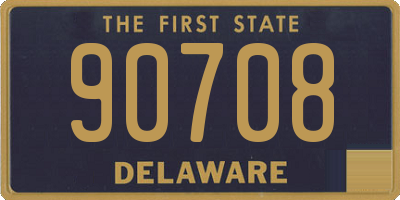 DE license plate 90708