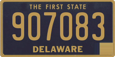 DE license plate 907083
