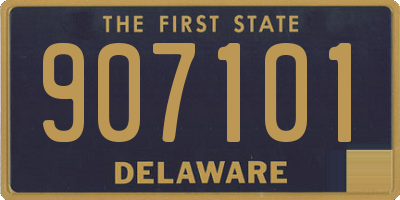 DE license plate 907101