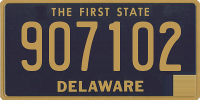 DE license plate 907102