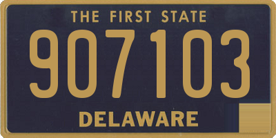DE license plate 907103
