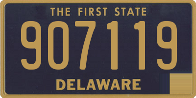 DE license plate 907119