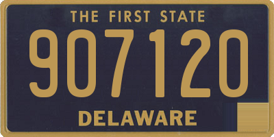 DE license plate 907120