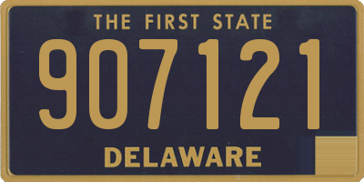 DE license plate 907121