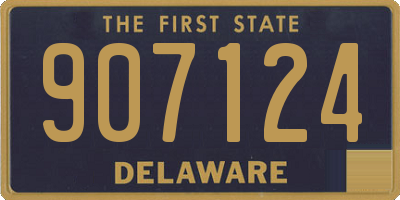DE license plate 907124