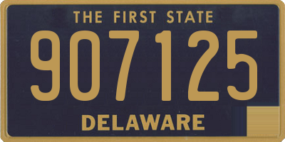 DE license plate 907125