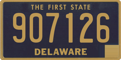 DE license plate 907126