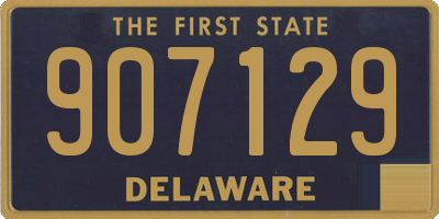 DE license plate 907129