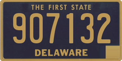 DE license plate 907132