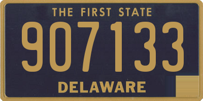 DE license plate 907133