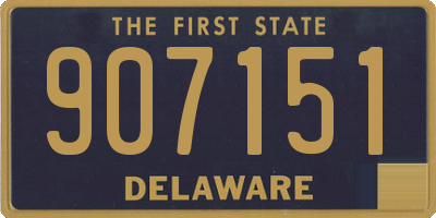 DE license plate 907151