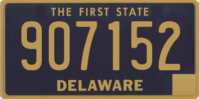 DE license plate 907152