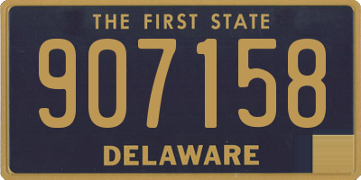DE license plate 907158