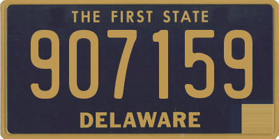 DE license plate 907159
