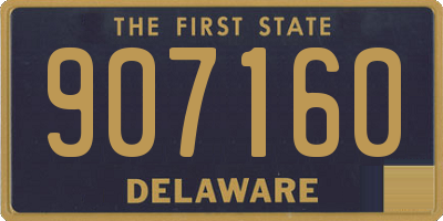 DE license plate 907160