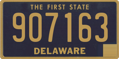 DE license plate 907163