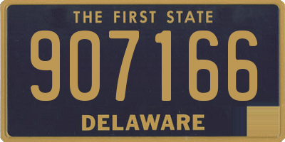 DE license plate 907166