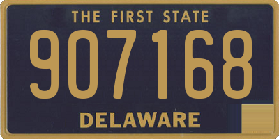 DE license plate 907168