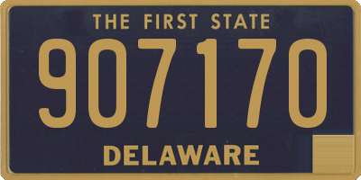 DE license plate 907170