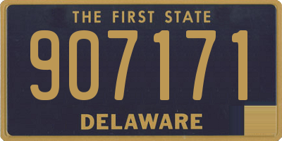 DE license plate 907171