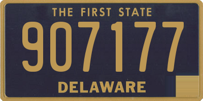 DE license plate 907177