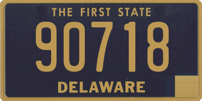 DE license plate 90718
