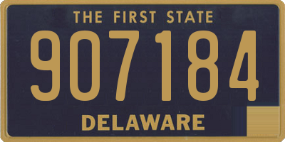 DE license plate 907184