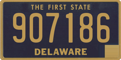 DE license plate 907186