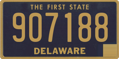 DE license plate 907188