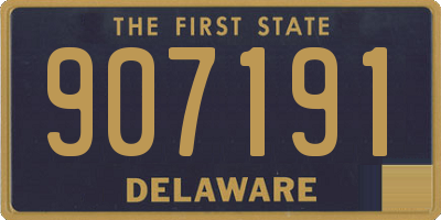 DE license plate 907191