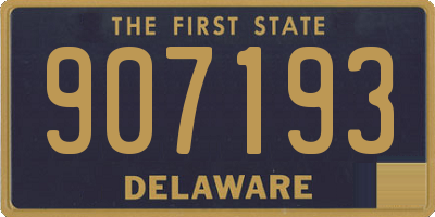 DE license plate 907193