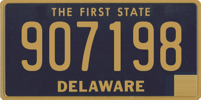 DE license plate 907198