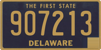 DE license plate 907213