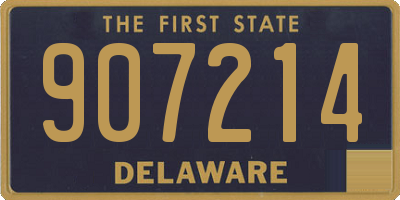 DE license plate 907214