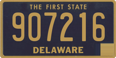 DE license plate 907216