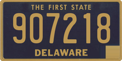DE license plate 907218