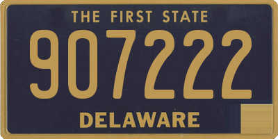 DE license plate 907222